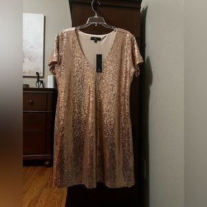 Lulu Gold Sequined Dress